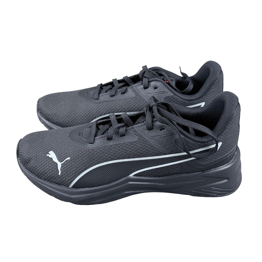 Mens PUMA Disperse Shoes Size 9 Black Mesh Low Top Running Athletic 312263 03